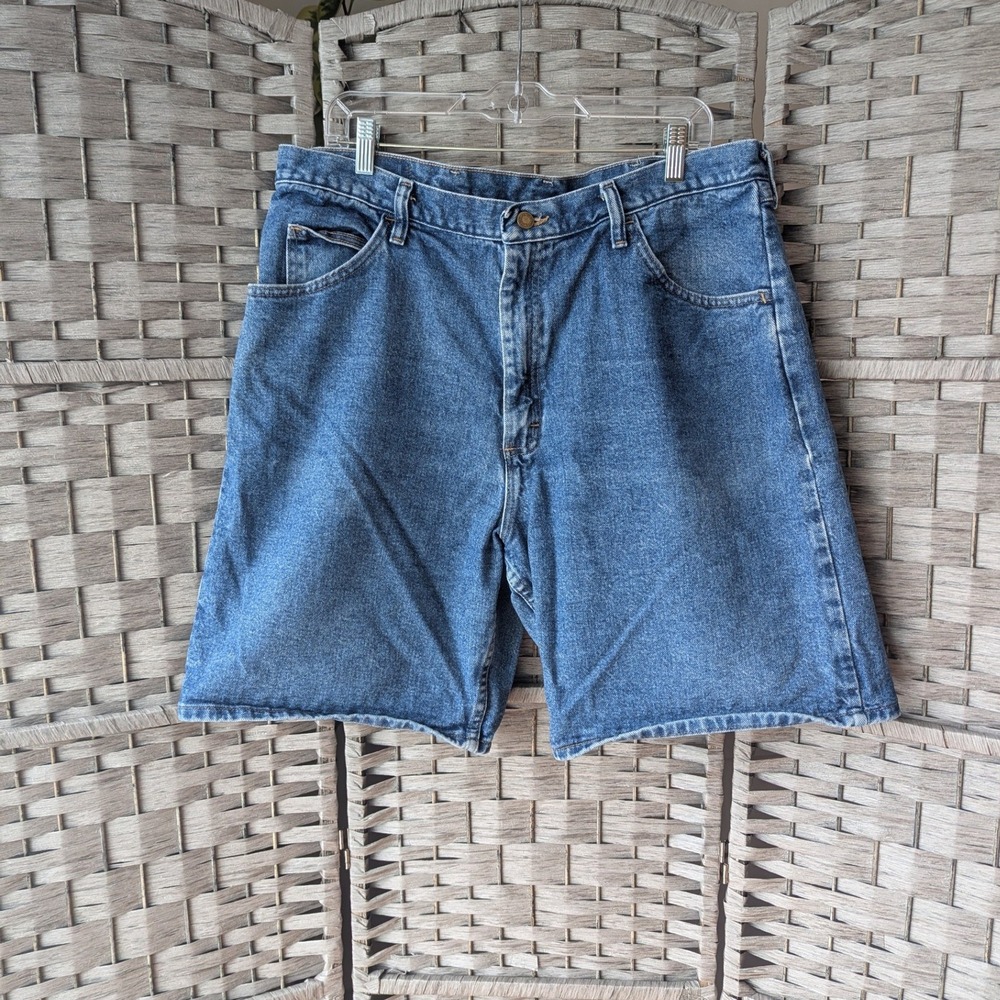 Vtg Y2K Wrangler Jorts Jean Shorts Relaxed Fit Denim 38 Skater Baggy Streetwear